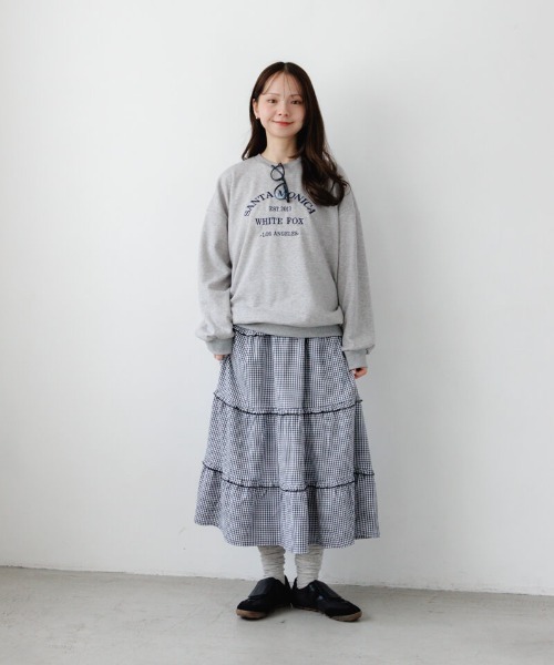 flower（フラワー）の「サンタモニカスウェット（スウェット・レディース・アイボリー/グレー・FREE）」の12枚目の写真