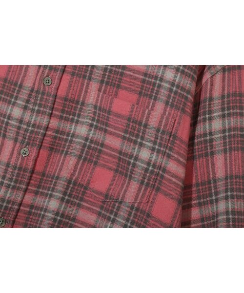 BASEMOMENT(ベースモーメント)の「フランネルチェックシャツピンク(シャツ/ブラウス・レディース・その他・SMALL/MEDIUM/LARGE)」の12枚目の写真