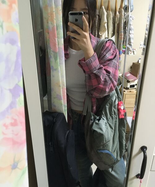 BASEMOMENT(ベースモーメント)の「フランネルチェックシャツピンク(シャツ/ブラウス・レディース・その他・SMALL/MEDIUM/LARGE)」の19枚目の写真
