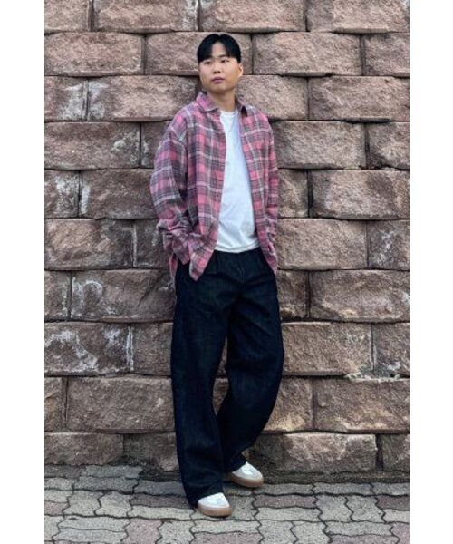 BASEMOMENT(ベースモーメント)の「フランネルチェックシャツピンク(シャツ/ブラウス・レディース・その他・SMALL/MEDIUM/LARGE)」の4枚目の写真