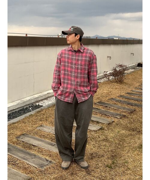 BASEMOMENT(ベースモーメント)の「フランネルチェックシャツピンク(シャツ/ブラウス・レディース・その他・SMALL/MEDIUM/LARGE)」の9枚目の写真