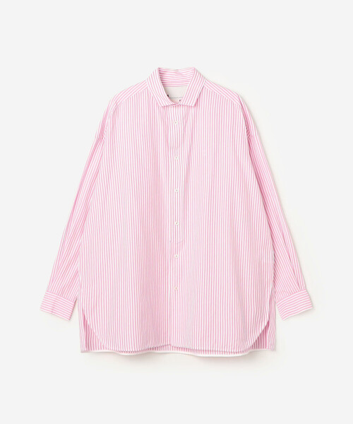 TICCA(ティッカ)の「TICCA | コットン スクエアビッグシャツ WOMEN(シャツ/ブラウス・レディース・ピンク/ワイン・1)」の2枚目の写真