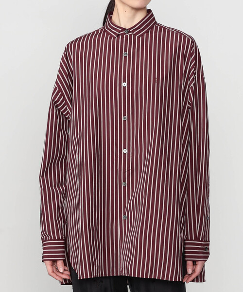 TICCA(ティッカ)の「TICCA | コットン スクエアビッグシャツ WOMEN(シャツ/ブラウス・レディース・ピンク/ワイン・1)」の1枚目の写真