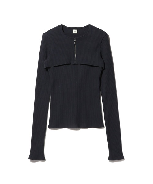 UNUS(ユナス)の「UNUS / Layered Set Tops(Tシャツ/カットソー・レディース・ネイビー・FREE)」の1枚目の写真