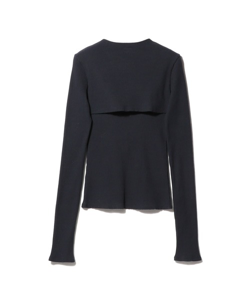 UNUS(ユナス)の「UNUS / Layered Set Tops(Tシャツ/カットソー・レディース・ネイビー・FREE)」の2枚目の写真
