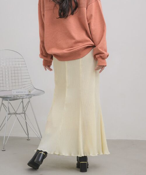 RETRO GIRL(レトロガール)の「シアープリーツナローSK(スカート・レディース・ブラック/アイボリー/ブラック系その他/ブラウン系その他・FREE)」の11枚目の写真