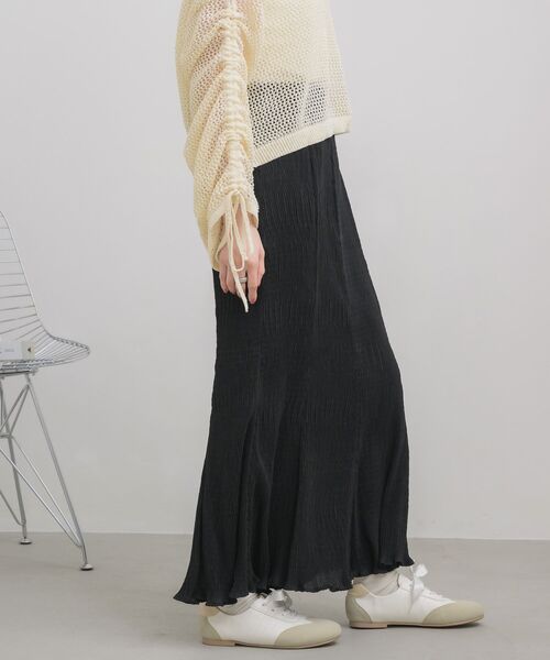RETRO GIRL(レトロガール)の「シアープリーツナローSK(スカート・レディース・ブラック/アイボリー/ブラック系その他/ブラウン系その他・FREE)」の18枚目の写真