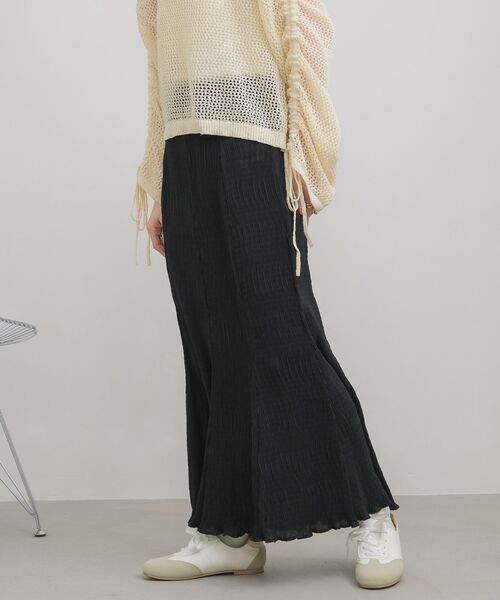 RETRO GIRL(レトロガール)の「シアープリーツナローSK(スカート・レディース・ブラック/アイボリー/ブラック系その他/ブラウン系その他・FREE)」の20枚目の写真