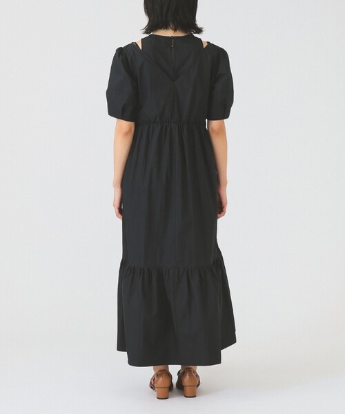 Ray BEAMS（レイビームス）の「【8/6 再値下げ】ショルダー スリット ワンピース（ワンピース・レディース・ブラック/ダークブラウン・0/1）」の10枚目の写真