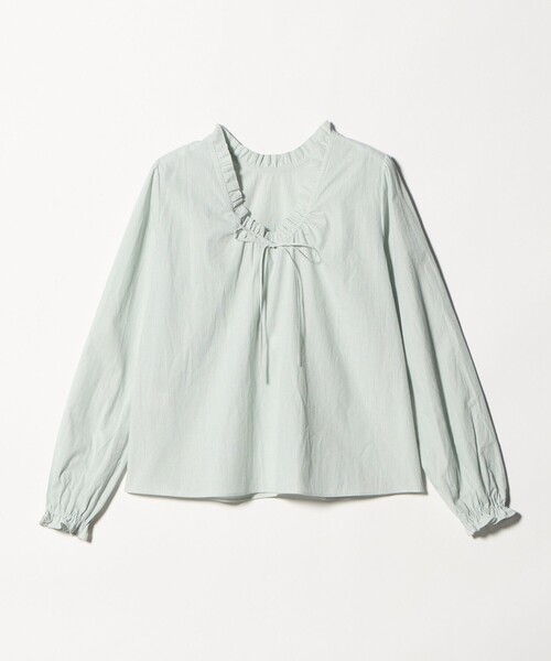 Steven Alan（スティーブンアラン）の「＜Steven Alan＞コットン バックオープン フリル ブラウス（シャツ/ブラウス・レディース・ナチュラル/オフホワイト/ケリーグリーン・M/S）」の12枚目の写真