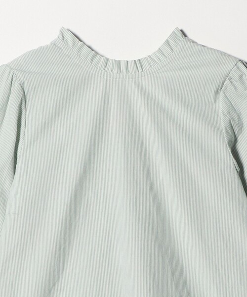 Steven Alan(スティーブンアラン)の「<Steven Alan>コットン バックオープン フリル ブラウス(シャツ/ブラウス・レディース・ナチュラル/オフホワイト/ケリーグリーン・M/S)」の13枚目の写真
