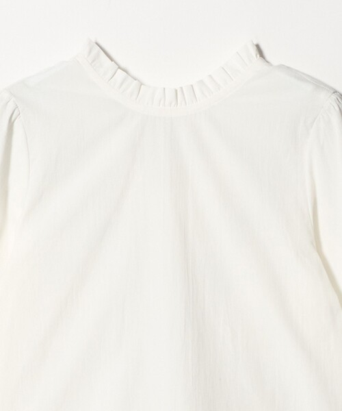 Steven Alan(スティーブンアラン)の「<Steven Alan>コットン バックオープン フリル ブラウス(シャツ/ブラウス・レディース・ナチュラル/オフホワイト/ケリーグリーン・M/S)」の6枚目の写真
