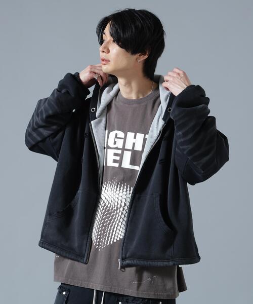 DANKE SCHON（ダンケシェーン）の「DankeSchon/ダンケシェーン/SULFUR SWEAT THERMAL ZIP HOODIE（パーカー・レディース・ブラック/ホワイト・L/S/M）」の3枚目の写真