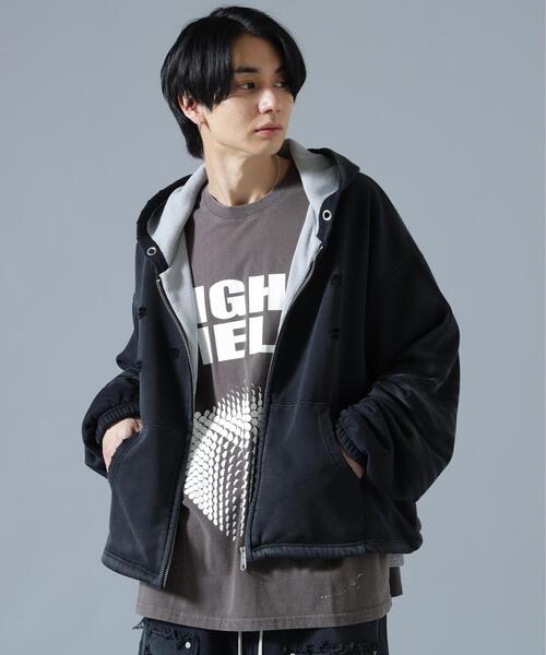 DANKE SCHON（ダンケシェーン）の「DankeSchon/ダンケシェーン/SULFUR SWEAT THERMAL ZIP HOODIE（パーカー・レディース・ブラック/ホワイト・L/S/M）」の4枚目の写真