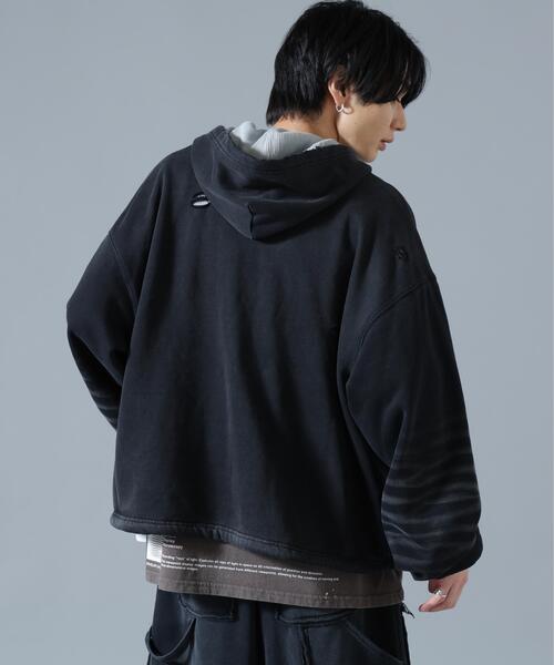 DANKE SCHON（ダンケシェーン）の「DankeSchon/ダンケシェーン/SULFUR SWEAT THERMAL ZIP HOODIE（パーカー・レディース・ブラック/ホワイト・L/S/M）」の5枚目の写真