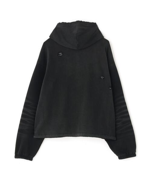 DANKE SCHON（ダンケシェーン）の「DankeSchon/ダンケシェーン/SULFUR SWEAT THERMAL ZIP HOODIE（パーカー・レディース・ブラック/ホワイト・L/S/M）」の9枚目の写真