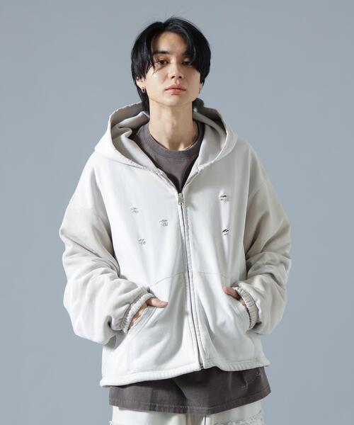 DANKE SCHON（ダンケシェーン）の「DankeSchon/ダンケシェーン/SULFUR SWEAT THERMAL ZIP HOODIE（パーカー・レディース・ブラック/ホワイト・L/S/M）」の11枚目の写真