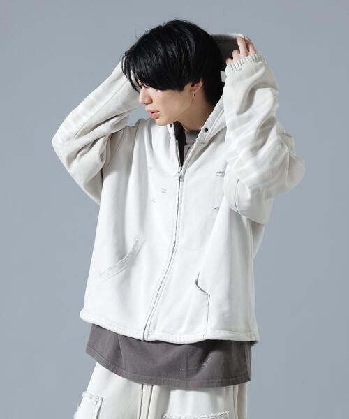 DANKE SCHON（ダンケシェーン）の「DankeSchon/ダンケシェーン/SULFUR SWEAT THERMAL ZIP HOODIE（パーカー・レディース・ブラック/ホワイト・L/S/M）」の12枚目の写真