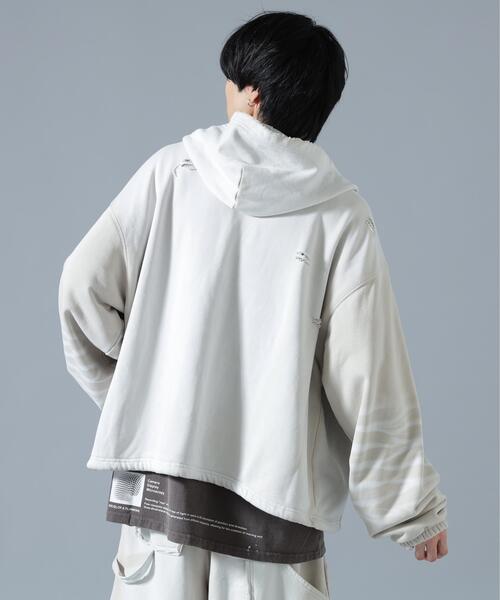 DANKE SCHON（ダンケシェーン）の「DankeSchon/ダンケシェーン/SULFUR SWEAT THERMAL ZIP HOODIE（パーカー・レディース・ブラック/ホワイト・L/S/M）」の13枚目の写真