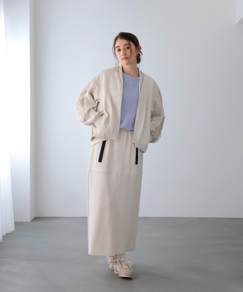 Jines（ジネス）の「ポンチバッグフレアスカート（スカート・レディース・ブラック/ホワイト・38）」の3枚目の写真