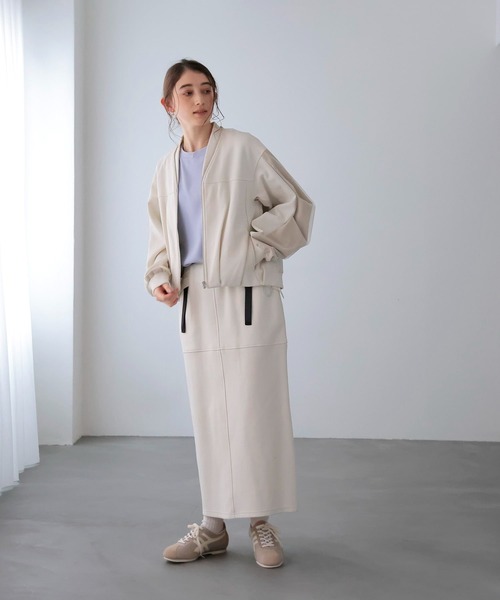 Jines（ジネス）の「ポンチバッグフレアスカート（スカート・レディース・ブラック/ホワイト・38）」の4枚目の写真