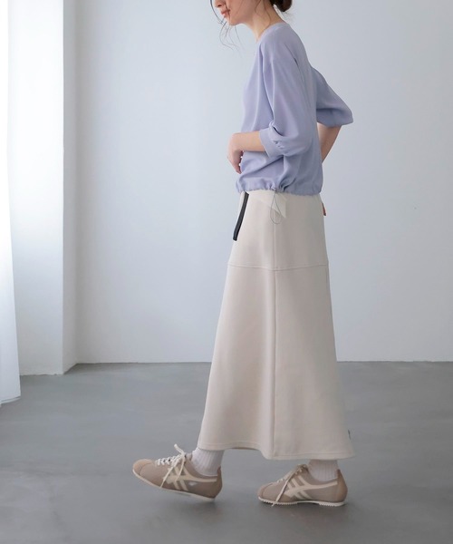 Jines（ジネス）の「ポンチバッグフレアスカート（スカート・レディース・ブラック/ホワイト・38）」の7枚目の写真