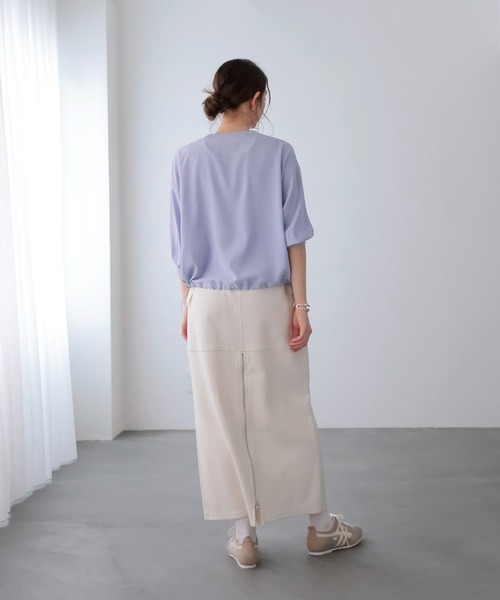 Jines（ジネス）の「ポンチバッグフレアスカート（スカート・レディース・ブラック/ホワイト・38）」の8枚目の写真