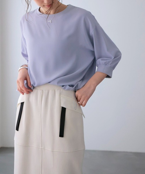 Jines（ジネス）の「ポンチバッグフレアスカート（スカート・レディース・ブラック/ホワイト・38）」の9枚目の写真