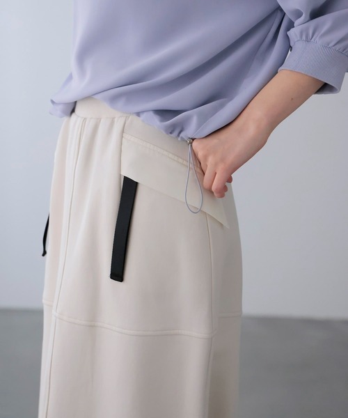 Jines（ジネス）の「ポンチバッグフレアスカート（スカート・レディース・ブラック/ホワイト・38）」の11枚目の写真