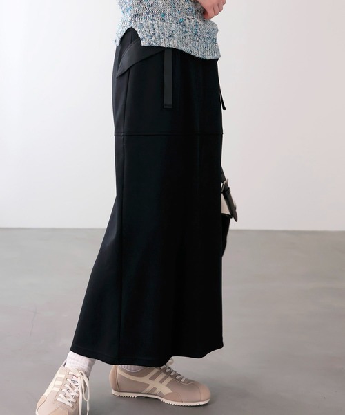 Jines（ジネス）の「ポンチバッグフレアスカート（スカート・レディース・ブラック/ホワイト・38）」の14枚目の写真