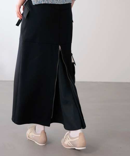 Jines（ジネス）の「ポンチバッグフレアスカート（スカート・レディース・ブラック/ホワイト・38）」の16枚目の写真