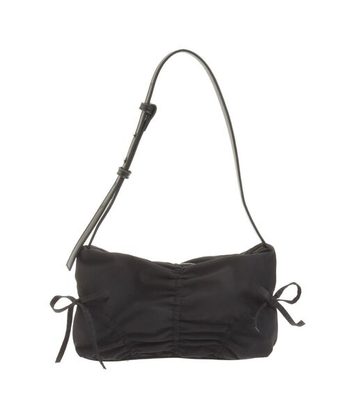 EMODA（エモダ）の「ギャザーリボンナイロンバッグ（ハンドバッグ・レディース・ブラック/ネイビー/イエロー・FREE）」の16枚目の写真