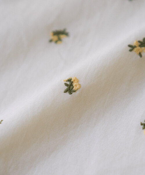 FREAK'S STORE(フリークスストア)の「インド 小花刺繍 イージーパンツ<セットアップ対応>(その他パンツ・レディース・ネイビー/オフホワイト/ブラック・SMALL/MEDIUM)」の8枚目の写真