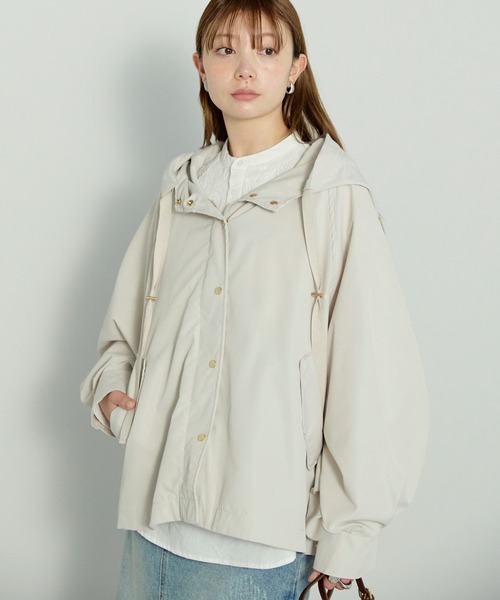 enhaut（アンオート）の「ウォッシュポリエステル マウンテンパーカー（マウンテンパーカー・レディース・ネイビー/アイボリー/ブラック・FREE）」の11枚目の写真