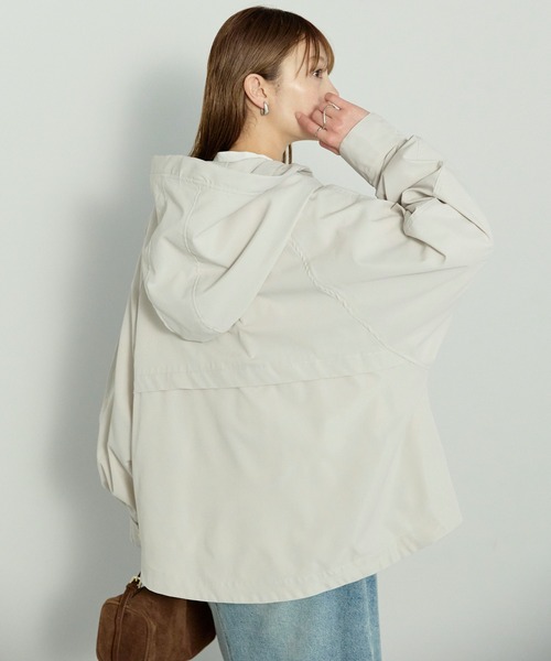 enhaut（アンオート）の「ウォッシュポリエステル マウンテンパーカー（マウンテンパーカー・レディース・ネイビー/アイボリー/ブラック・FREE）」の15枚目の写真