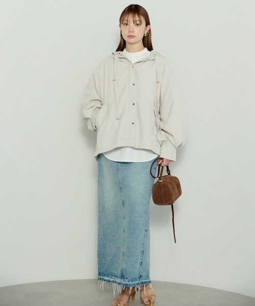 enhaut（アンオート）の「ウォッシュポリエステル マウンテンパーカー（マウンテンパーカー・レディース・ネイビー/アイボリー/ブラック・FREE）」の17枚目の写真