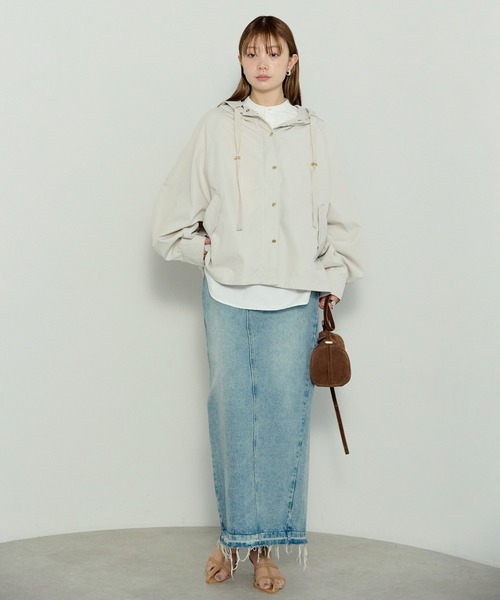 enhaut（アンオート）の「ウォッシュポリエステル マウンテンパーカー（マウンテンパーカー・レディース・ネイビー/アイボリー/ブラック・FREE）」の18枚目の写真