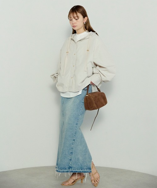 enhaut（アンオート）の「ウォッシュポリエステル マウンテンパーカー（マウンテンパーカー・レディース・ネイビー/アイボリー/ブラック・FREE）」の19枚目の写真