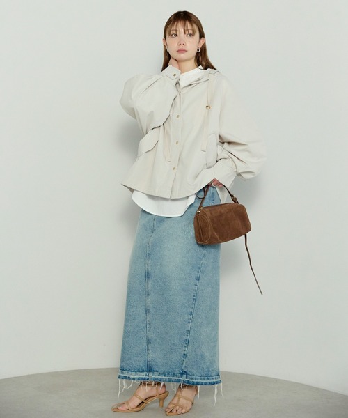 enhaut（アンオート）の「ウォッシュポリエステル マウンテンパーカー（マウンテンパーカー・レディース・ネイビー/アイボリー/ブラック・FREE）」の20枚目の写真