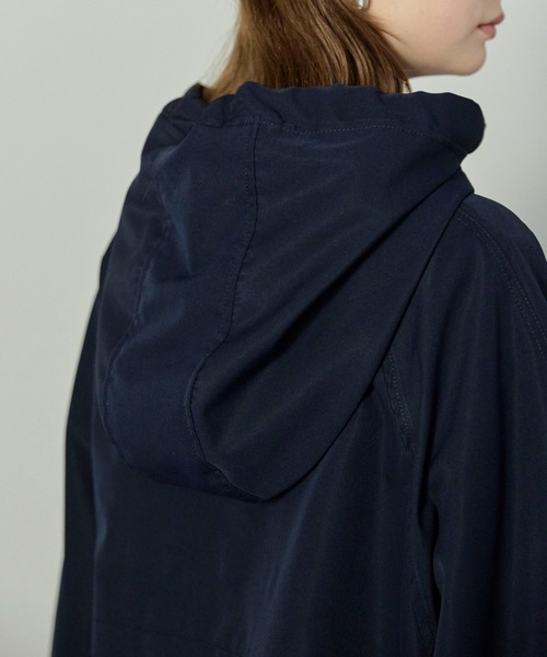 enhaut（アンオート）の「ウォッシュポリエステル マウンテンパーカー（マウンテンパーカー・レディース・ネイビー/アイボリー/ブラック・FREE）」の6枚目の写真