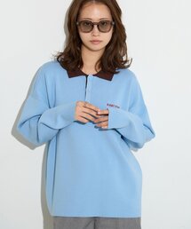B-DAY STORE | 【B-DAY STORE】バイカラーポロニット　レディス(ニット/セーター)
