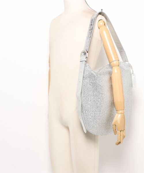 Scrap Book（スクラップブック）の「【MARCO MASI】雑材ラウンドトート（トートバッグ・レディース・シルバー・FREE）」の5枚目の写真
