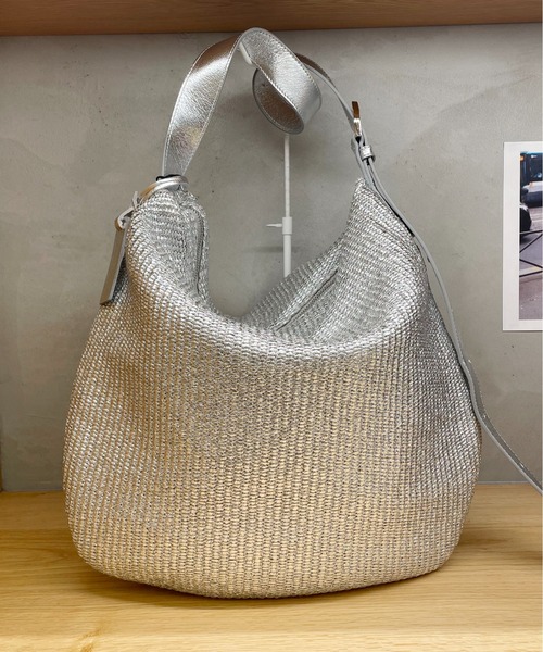 Scrap Book（スクラップブック）の「【MARCO MASI】雑材ラウンドトート（トートバッグ・レディース・シルバー・FREE）」の6枚目の写真