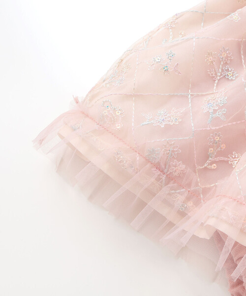 SLAP SLIP BABY（スラップスリップベビー）の「【お揃い】ビスチェ風ドッキング花チュールカバーオールベビー(70~80cm)（ロンパース・キッズ・ブルー系その他/ピンク系その他・70cm/80ｃｍ）」の14枚目の写真