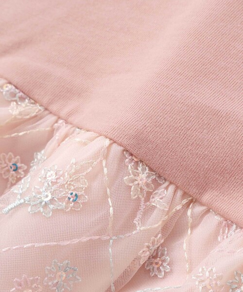 SLAP SLIP BABY（スラップスリップベビー）の「【お揃い】ビスチェ風ドッキング花チュールカバーオールベビー(70~80cm)（ロンパース・キッズ・ブルー系その他/ピンク系その他・70cm/80ｃｍ）」の19枚目の写真