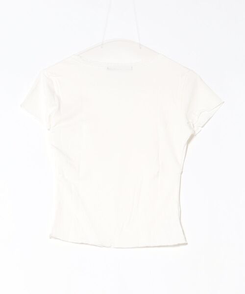 Ritzy(リッツィー)の「V ネック クロスレース T シャツ(Tシャツ/カットソー・レディース・ホワイト・M)」の16枚目の写真