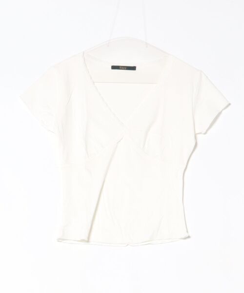 Ritzy(リッツィー)の「V ネック クロスレース T シャツ(Tシャツ/カットソー・レディース・ホワイト・M)」の17枚目の写真