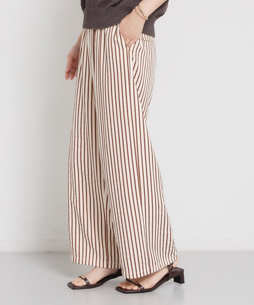 THE SHOP TK （ザ ショップ ティーケー ）の「ドビーストライプイージーパンツ（その他パンツ・レディース・ダークブラウン系2/ブラック系2・13/12）」の9枚目の写真