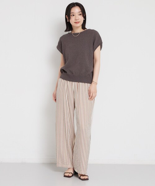 THE SHOP TK （ザ ショップ ティーケー ）の「ドビーストライプイージーパンツ（その他パンツ・レディース・ダークブラウン系2/ブラック系2・13/12）」の11枚目の写真