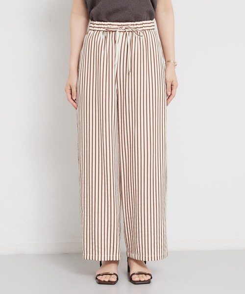 THE SHOP TK （ザ ショップ ティーケー ）の「ドビーストライプイージーパンツ（その他パンツ・レディース・ダークブラウン系2/ブラック系2・13/12）」の13枚目の写真